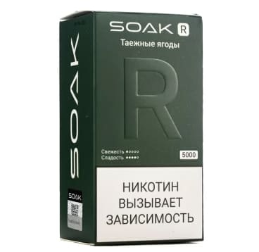 Одноразовая электронная сигарета Soak R 5000 (20 мг) Таежные ягоды