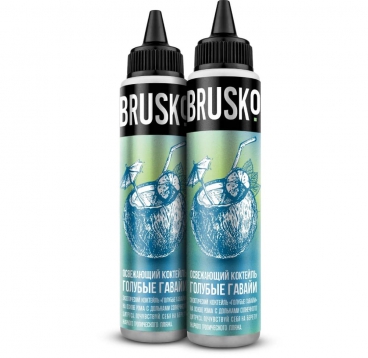 Жидкость Brusko, Голубые Гавайи (Happiness), 60 мл (0 мг)