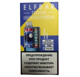 Одноразовая электронная сигарета Elf Bar ТЕ6000 Голубика-Лайм