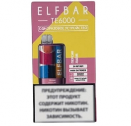 Одноразовая электронная сигарета Elf Bar ТЕ6000 Персик-Лайм