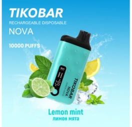 Одноразовая электронная сигарета TIKOBAR Nova 10000 Lemon Mint/Лимон-Мята