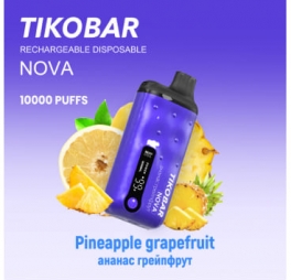 Одноразовая электронная сигарета TIKOBAR Nova 10000 Pineapple Grapefruit/Ананас-Грейпфрут