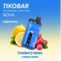 Одноразовая электронная сигарета TIKOBAR Nova 10000 Cranberry Lemon/Клюква-Лимон