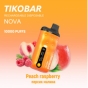 Одноразовая электронная сигарета TIKOBAR Nova 10000 Peach Raspberry/Персик-Малина