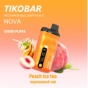 Одноразовая электронная сигарета TIKOBAR Nova 10000 Peach Ice Tea/Персиковый чай