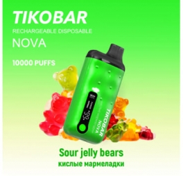Одноразовая электронная сигарета TIKOBAR Nova 10000 Sour Jelly Bears/Кислые мармеладки