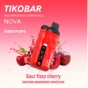 Одноразовая электронная сигарета TIKOBAR Nova 10000 Sour Fizzy Cherry/Кислая вишнёвая шипучка