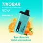 Одноразовая электронная сигарета TIKOBAR Nova 10000 Sour Citrus Mix/Кислый цитрусовый микс