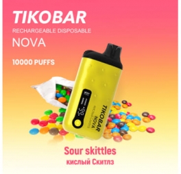 Одноразовая электронная сигарета TIKOBAR Nova 10000 Sour Candies/Кислые конфеты
