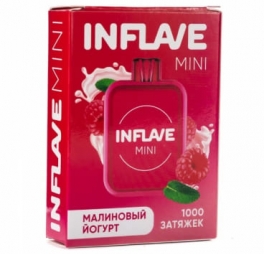 Одноразовая электронная сигарета INFLAVE MINI 1000 Малиновый йогурт