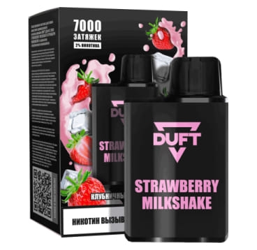 Одноразовая электронная сигарета DUFT 7000 Strawberry Milkshake