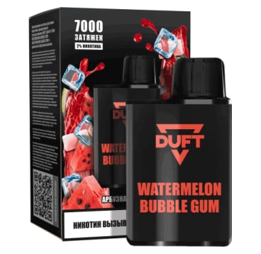 Одноразовая электронная сигарета DUFT 7000 Watermelon Bubblegum