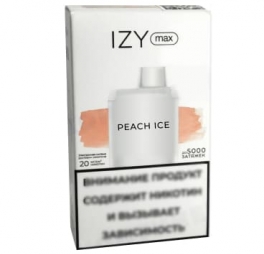 Одноразовая электронная сигарета IZY MAX до 5000 затяжек Peach Ice