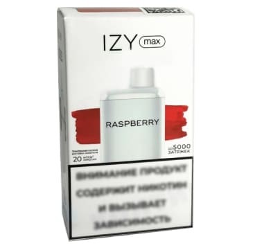 Одноразовая электронная сигарета IZY MAX до 5000 затяжек Raspberry
