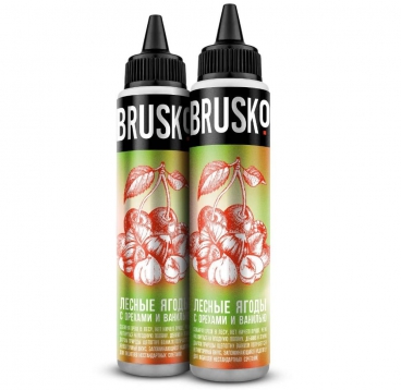 Жидкость Brusko, Лесные ягоды с орехами, 60 мл (0 мг)