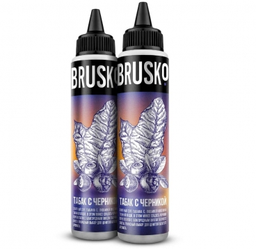 Жидкость Brusko, Табак с черникой, 60мл (0мг)