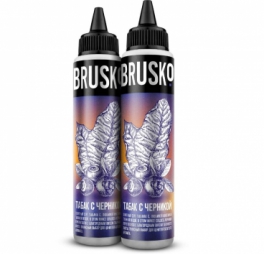 Жидкость Brusko, Табак с черникой, 60мл (0мг)