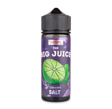 Жидкость Big Juice Salt, Лайм и мята, 120 мл, 3 мг/мл