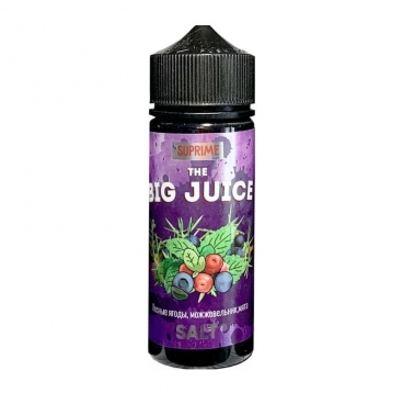 Жидкость Big Juice Salt, Лесные ягоды, можжевельник и мята, 120 мл, 6 мг/мл