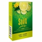 Безникотиновая смесь для кальяна Soex, Лайм-Лимон, 50 г