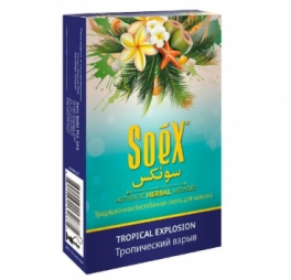 Безникотиновая смесь для кальяна Soex, Тропический взрыв, 50 г