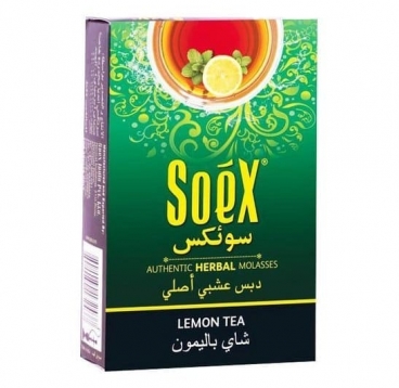 Безникотиновая смесь для кальяна Soex, Чай с лимоном, 50 г