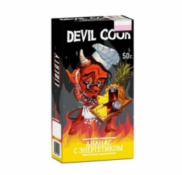 Бестабачная смесь Devil Cook medium, Ананас с энергетиком (0,7%), 50 г