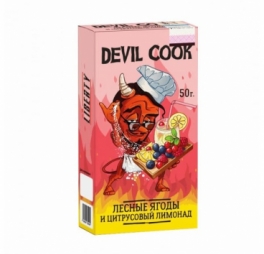 Бестабачная смесь Devil Cook medium, Лесные ягоды и цитрусовый лимонад (0,7%), 50 г