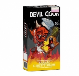 Бестабачная смесь Devil Cook hard, Ананас с энергетиком (1,2%), 50 г